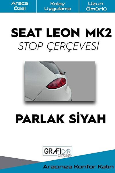 GRAFİCAR Seat Leon Mk2 Stop Çerçevesi? Sticker-kolay Uygulama-uzun Ömürlü/ Ma...