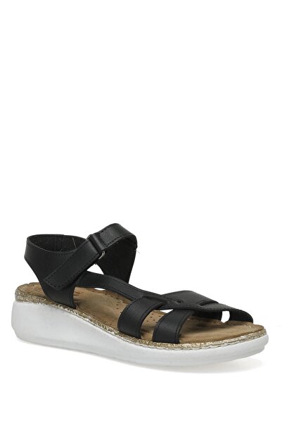 Polaris 162627 Μαύρα Ultrasoft Άνετα Γυναικεία Σανδάλια με Velcro Σόλα