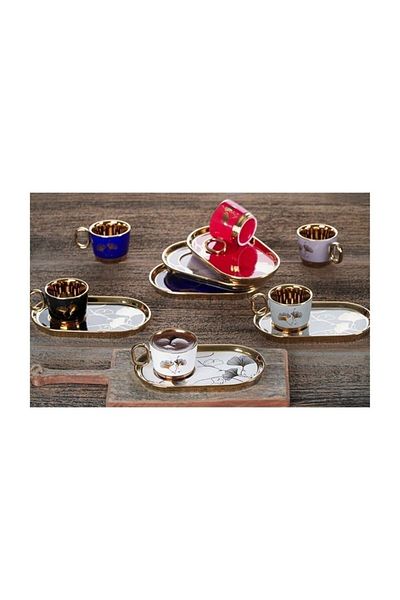 ACAR Sct21.0235 Porcelain Coffee Cup Set 6 Pieces
