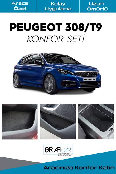GRAFICAR DESIGN Peugeot 308/t9 Comfort Set - Interior Trim Fabric Velvet Coat...