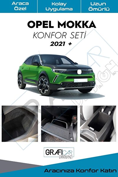 GRAFİCAR مجموعة اوبل موكا كومفورت - مناطق تخزين - غطاء قماش - كاتم صوت الجهاز...