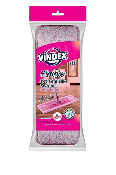Vindex Mikrofiber Etkin Yer Temizlik Sistemi Mop Seti