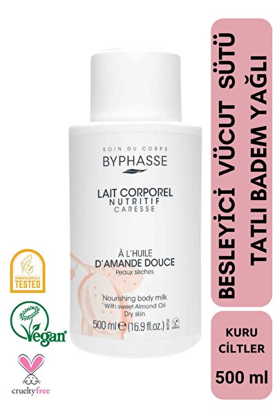 BYPHASSE Besleyici Vücut Sütü -Tatlı Badem Yağlı 500ml