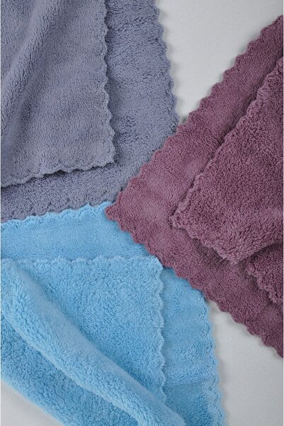Mikrofiber Cam Fayans Ayna Bezi Araba Temizleme Bezi 30*30 3 Renk Tek Paket