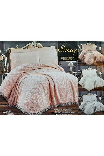 SİMAY Blanket Set Double 6 Pieces