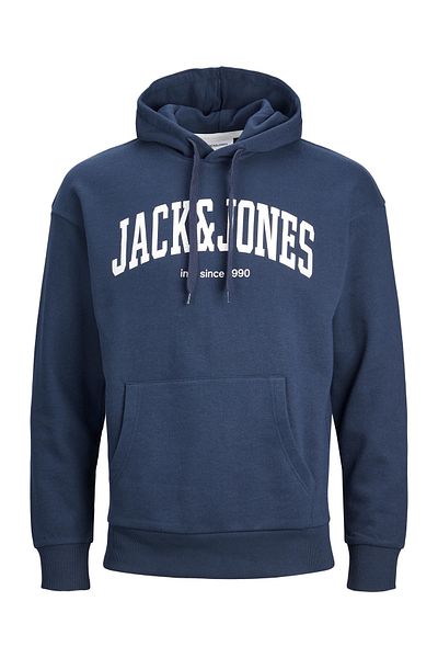 Jack & Jones Kapuzenpullover JOSH Hoodie mit Tunnelzug, Kängurutasche und Label-Print