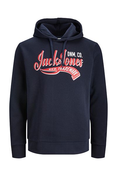 Jack & Jones Kapuzenpullover LOGO Hoodie mit Tunnelzug und Label-Print