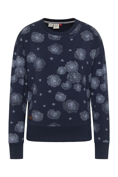Ragwear Kazak DELAYN Kazak mit Rundhalsausschnitt und Allover-Print