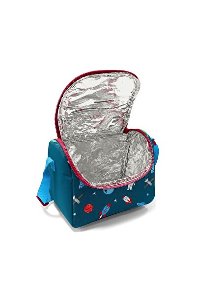 Coral High Set de genți din 3 piese pentru copii, roșu indigo, cu model spațial, cu racletă SET0123136