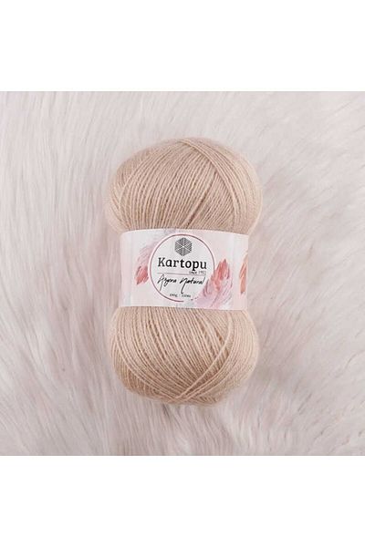 Kartopu Angora Natural Hand Knitting Thread 100 Gr.550 Mt855
