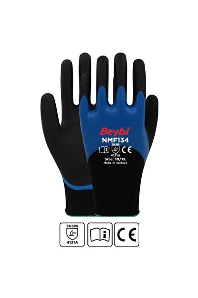 Beybi NMF134 Mikro Köpük Nitril Kaplı Polyester Örgü Eldiven
