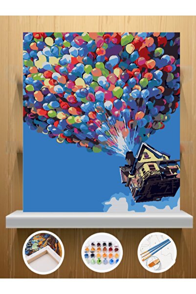 CNS HOBBY TUVAL Sayılarla Boyama Ve Hobi Seti Tuvale Gerilmiş Tablo Seti 40x5...