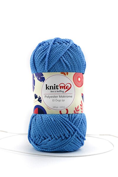 Lavita ПОЛІЕСТЕР МАКРОМЕ 100 г, пакет з 3 штуками, нитка для ручного в'язання Taka Yarn (828)