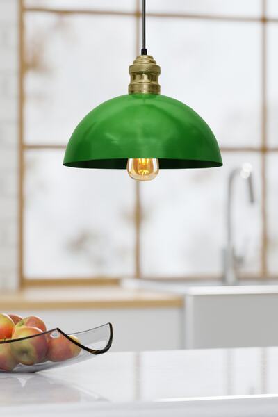 Art&Gift Kugel Metal Sarkıt Avize Mutfak Ofis Hol Yeşil