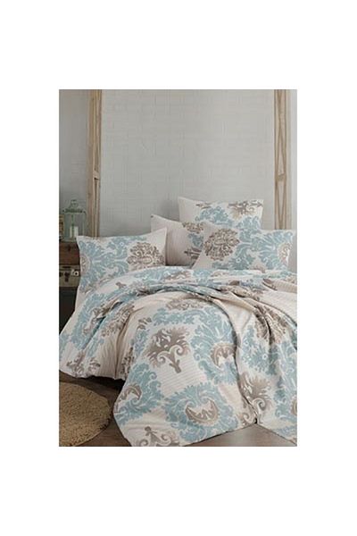 Cotton Life طقم بيكيه مطبوع مزدوج Alanis Mint