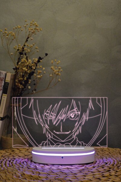 Yubi Design Lelouch Lamperouge - Code Geass - 3 Boyutlu 16 Renk Dekoratif Gec...