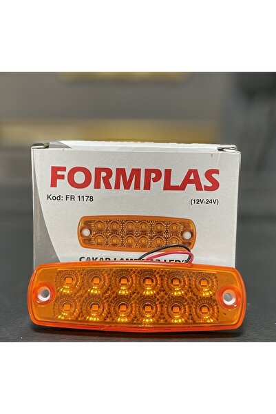FORMPLAS Sarı Çakar Lamba 12ledli 12cm 12v-24v Uyumlu 2adet