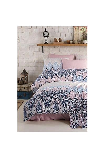 Cotton Life طقم بيكيه مطبوع مزدوج Mabel Pink