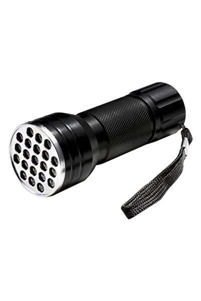 gaman Uv Işınlı 21 Led Hayvan Dışkı Bakteri Sahte Para Kontrol Ultraviyole mor Işıklı Metal El Feneri