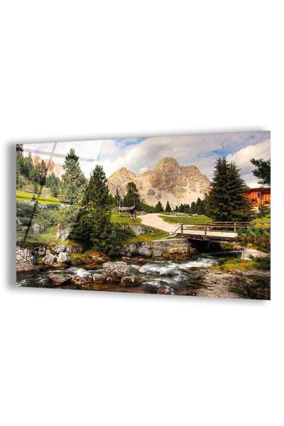 Zevahir Mobilya Dekorasyon Kırılmaz Cam Doğa Manzara Tablo