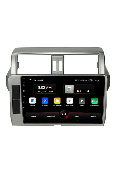 EXVOL TOYOTA PRADO 2014-2017 ANDROID MULTIMEDIA CARPLAY 9 INCH HD IPS SCREEN 2GB/32GB WITH CAMERA GIFT