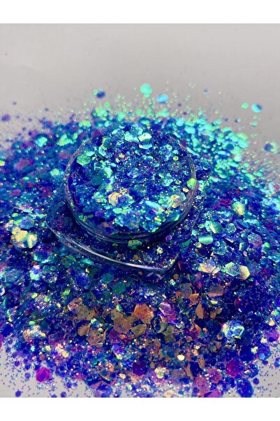 Sirius Hobi Epoksi Reçine Iris Tırnak Makyaj Chunky Glitter 8 gr Hologramlı S...