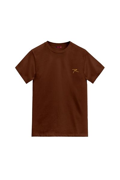 raru Ανδρικό μπλουζάκι AGNITIO Cotton Tan Casual