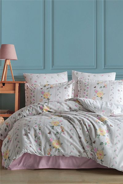Nordqueen Ranforce 100% Cotton Double Duvet Cover Set