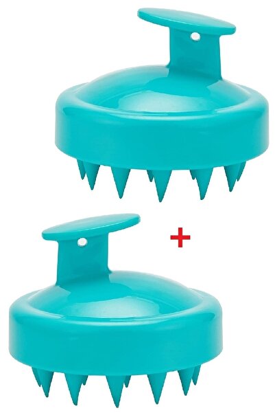 Mallame Pieptene din silicon moale pentru masaj al scalpului, șampon, perie d...