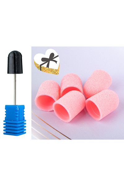 Beauty Box 10 Pieces 5*11mm Esktra Thick 80# Nail Care Combo Set Foot Sanding File Heads Included Medical