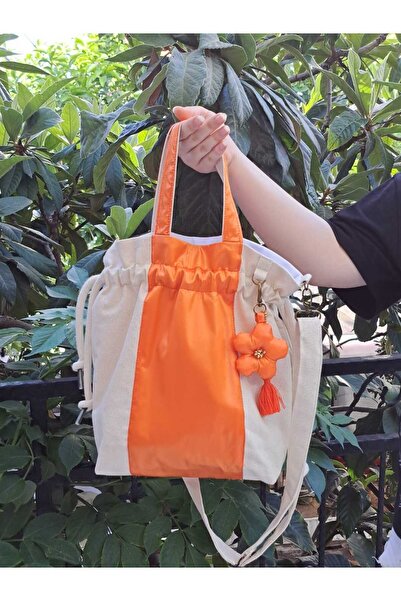 SEVİN KETEN BÜZGÜLÜ EL VE OMUZ ÇANTA