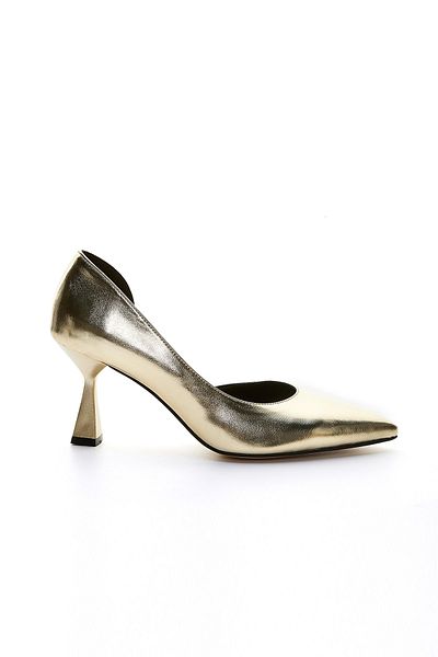 Valmenti Gaia Women's Gold Vegan Heeled Shoes