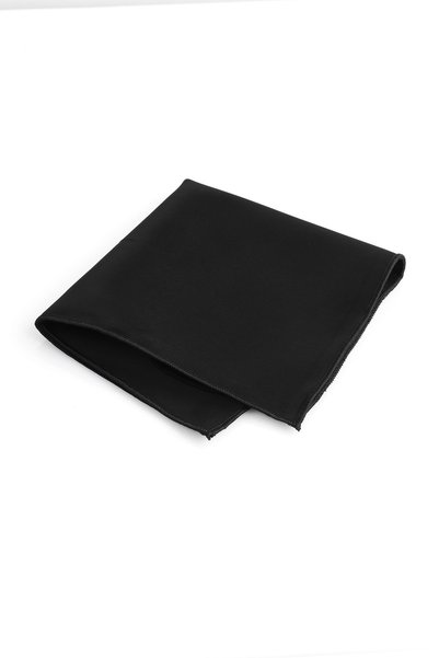 Hatemoğlu Black Plain Bow Tie Handkerchief Set