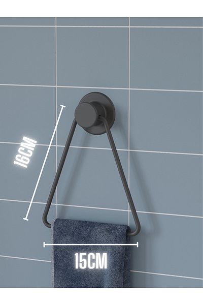 SUNTEL BANYO VE MUTFAK AKSESUARLARI Τριγωνική αυτοκόλλητη θήκη για πετσέτες - με επιλογή βιδών ή αυτοκόλλητη βάση