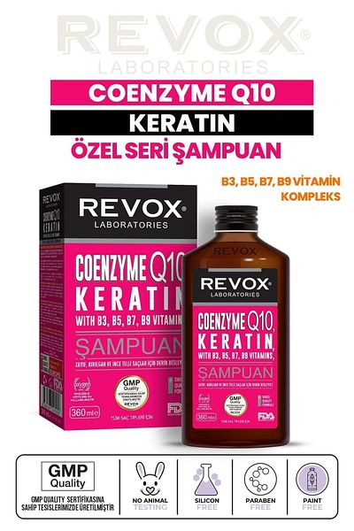 Revox Strengthening and Renewing Deep Nourishing Hair Care Shampoo with Coenzyme Q10 and Keratin Vitamain Complex