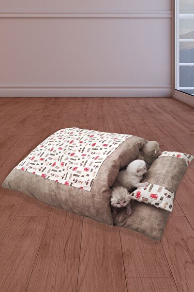 andia El yapımı Japon Tarzı Evcil Kedi Köpek Uyku Tulumu Yuva Tatami Yatak Ya...