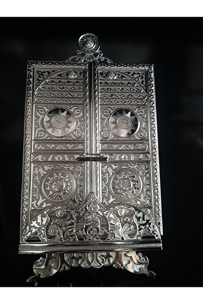 Lüx Gümüş/platin Kuran-ı Kerim Muhafazası Ayağı 1 Adet Ayak Gönderilir