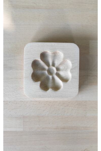 wood and craft Papatya Desenli Üç Boyutlu Kurabiye Ve Şeker Hamuru Kalıbı