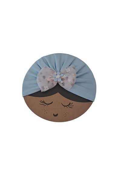 Kitti Girl's Cotton Chiffon Bow Bonnet
