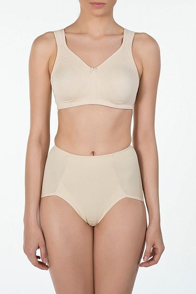Kom Γυναικείο Μπεζ Χωρίς Underwire Gathering Skin