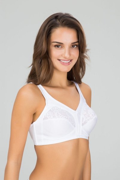 Kom Sutien Barbara White Lace Wire Free efect modelator pentru femei