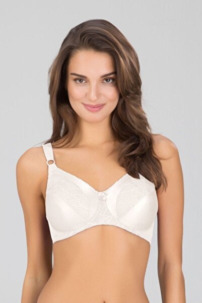 Kom Жіночий білий бюстгальтер з підтягуючим ефектом і банечками, 1 розмір