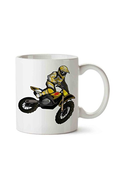 HobiShop Motocross Motorcycle Porcelain Trophy Cup