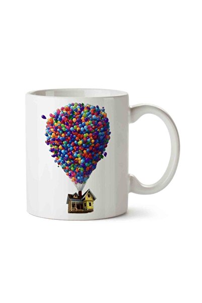 HobiShop Look Up Balloon Porcelain Mug Cup