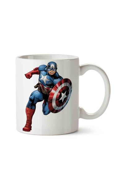 HobiShop Captain America Spider Man Iron Man Avengers Porcelain Mug