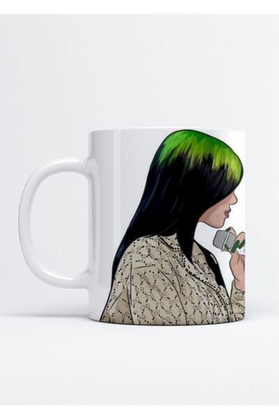 HobiShop Billie Eilish Baskılı Kupa Bardak