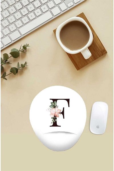 HobiShop Suport pentru încheietura mâinii cu model litera F florală
