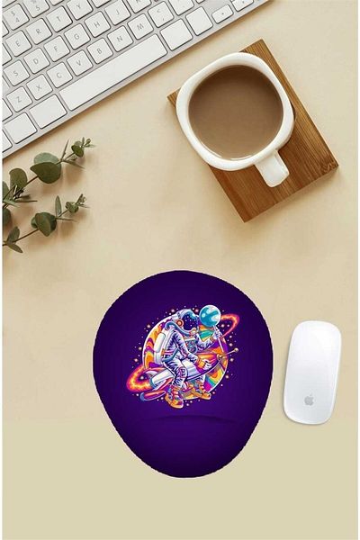 HobiShop Happy Astronaut Mouse Pad με μοτίβο καρπού