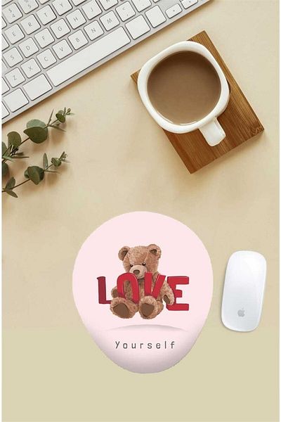 HobiShop Подложка за мишка с шарка на китката Love Teddy
