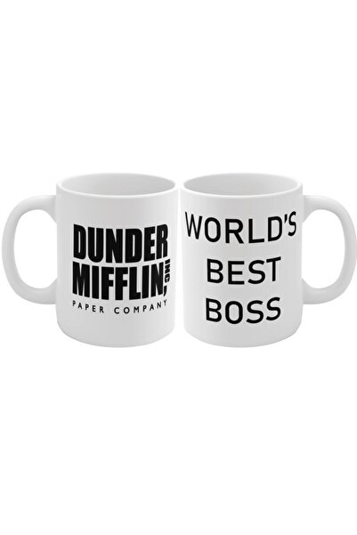 HobiShop The Office Tv Series World's Best Boss Baskılı Kupa Bardak